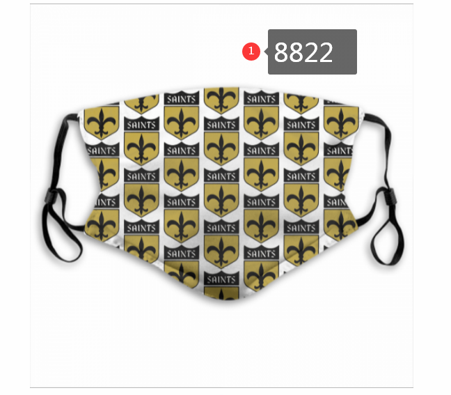 New Orleans Saints #78 Dust mask with filter->nfl dust mask->Sports Accessory